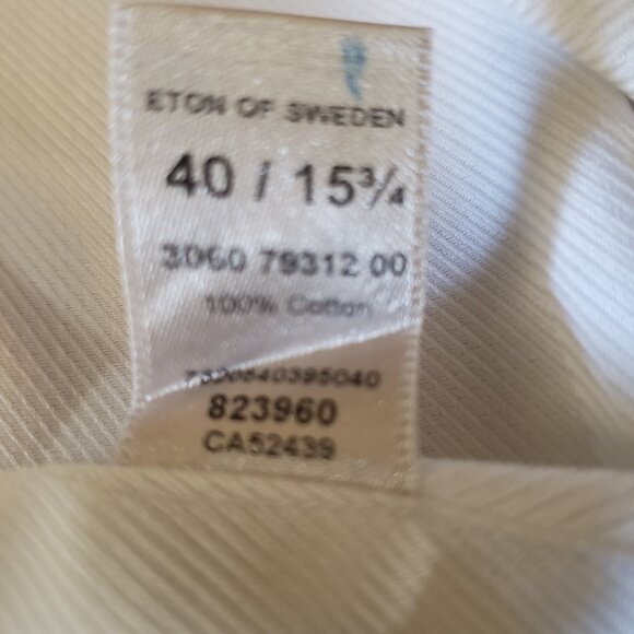 Eton Dress shirt-15.75 F/C 100% Cotton twill - Picture 4 of 5